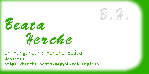 beata herche business card